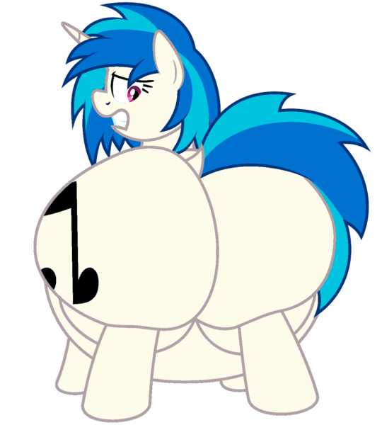 Size: 2588x2875 | Tagged: questionable, color edit, derpibooru import, edit, vinyl scratch, pony, unicorn, belly, big belly, butt, colored, dummy thicc, edit done by uploader, fat, fat ass, female, horn, huge belly, huge butt, hyper, hyper butt, image, impossibly large butt, large butt, looking back, png, solo, solo female, stretched cutie mark, the ass was fat, the ass was too fat, thicc thighs, thick, thighs, thunder thighs, vinyl ass, wide hips