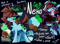 Size: 3800x2800 | Tagged: safe, artist:nekosnicker, derpibooru import, oc, oc:neko, unofficial characters only, earth pony, pony, image, jpeg, reference sheet, solo