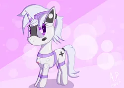 Size: 1754x1240 | Tagged: safe, artist:ace play, derpibooru import, oc, oc:sixteen-bits, unofficial characters only, original species, pony, robot, robot pony, female, image, jpeg, looking at you, solo, standing