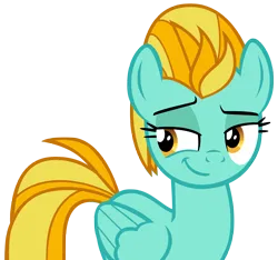 Size: 5908x5525 | Tagged: safe, artist:andoanimalia, derpibooru import, lightning dust, pegasus, pony, the washouts (episode), female, image, mare, png, simple background, smug, solo, solo female, transparent background, vector