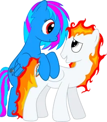 Size: 5000x5718 | Tagged: safe, artist:the-intelligentleman, derpibooru import, oc, oc:lucky game, oc:speedster, unofficial characters only, pegasus, pony, absurd resolution, female, image, male, mare, png, simple background, stallion, transparent background