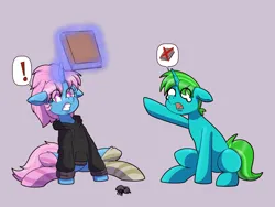 Size: 8000x6000 | Tagged: safe, artist:chedx, derpibooru import, oc, unofficial characters only, pony, spider, unicorn, book, clothes, hoodie, image, magic, png