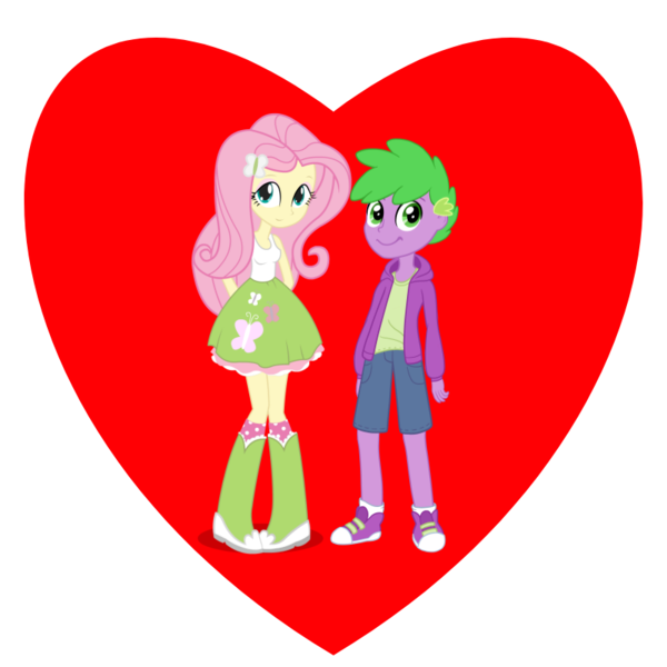 Size: 800x800 | Tagged: safe, derpibooru import, fluttershy, spike, female, flutterspike, image, male, png, shipping, shipping heart, straight