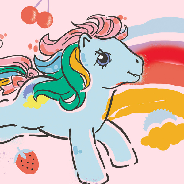 Size: 1000x1000 | Tagged: safe, derpibooru import, official, sunlight (g1), earth pony, pony, g1, abstract background, avatar, female, image, jpeg, mare, solo