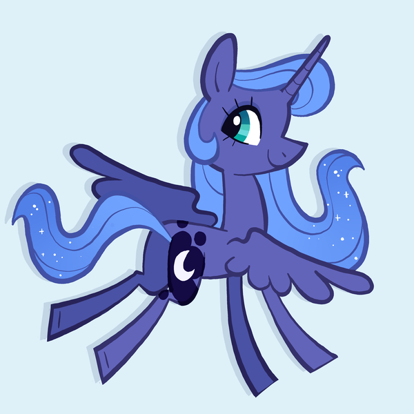 Size: 4000x4000 | Tagged: safe, derpibooru import, princess luna, alicorn, pony, butt, female, flying, image, looking back, mare, plot, png, princess, simple background, solo