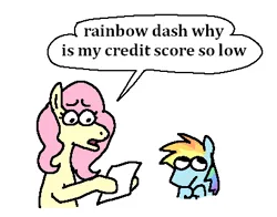Size: 411x323 | Tagged: safe, artist:punkittdev, derpibooru import, fluttershy, rainbow dash, pegasus, pony, comic, dialogue, duo, duo female, female, image, oh no, png, simple background, speech bubble, text, this will end in death, white background