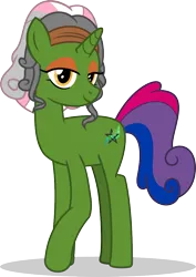 Size: 775x1094 | Tagged: safe, artist:mlp-trailgrazer, derpibooru import, oc, oc:garden magiks, unofficial characters only, pony, unicorn, female, image, mare, png, pride flag, simple background, solo, transparent background