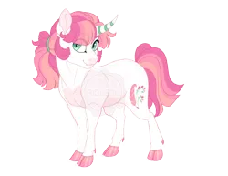 Size: 3500x2700 | Tagged: safe, artist:gigason, derpibooru import, oc, oc:bleeding heart, pony, unicorn, cloven hooves, curved horn, female, horn, image, mare, png, simple background, solo, transparent background