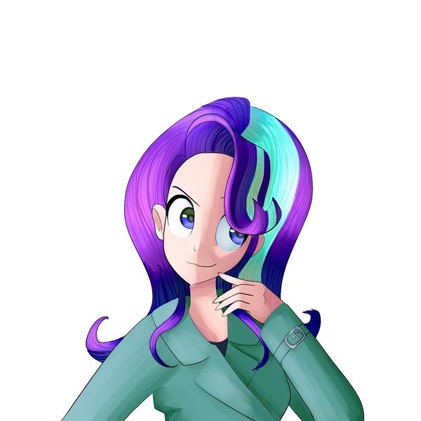 Size: 1200x1200 | Tagged: safe, artist:andromedasparkz, derpibooru import, starlight glimmer, human, clothes, female, humanized, image, jpeg, simple background, solo, white background