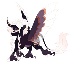 Size: 4200x3500 | Tagged: safe, artist:gigason, derpibooru import, oc, oc:masquerade, alicorn, classical unicorn, pony, unicorn, cloven hooves, colored wings, curved horn, female, horn, image, leonine tail, mare, multicolored wings, png, simple background, solo, transparent background, unshorn fetlocks, wings