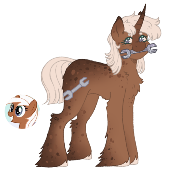 Size: 1000x1000 | Tagged: safe, artist:kazmuun, derpibooru import, silver spanner, pony, image, mouth hold, png, simple background, solo, transparent background, wrench