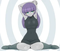 Size: 2425x2053 | Tagged: safe, alternate version, artist:batipin, derpibooru import, maud pie, equestria girls, armpits, breasts, busty maud pie, image, png, solo