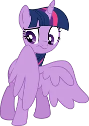Size: 2780x3920 | Tagged: safe, artist:thatusualguy06, derpibooru import, twilight sparkle, twilight sparkle (alicorn), alicorn, pony, friendship university, .svg available, :s, covering, female, image, mare, png, simple background, solo, spread wings, transparent background, vector, wavy mouth, wing covering, wings