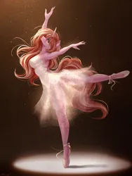 Size: 1500x2000 | Tagged: safe, artist:alicesmitt31, derpibooru import, oc, unofficial characters only, anthro, unicorn, ballerina, image, png, solo