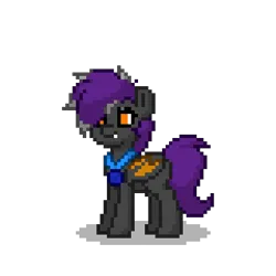 Size: 400x400 | Tagged: safe, derpibooru import, oc, oc:nightshade, unofficial characters only, bat pony, pony, fanfic:the centurion project, pony town, happy, image, png, simple background, solo, transparent background