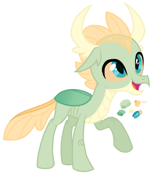 Size: 1173x1328 | Tagged: safe, artist:monochrome-sunsets, derpibooru import, dragonling, hybrid, image, parent:ocellus, png, simple background, solo, transparent background