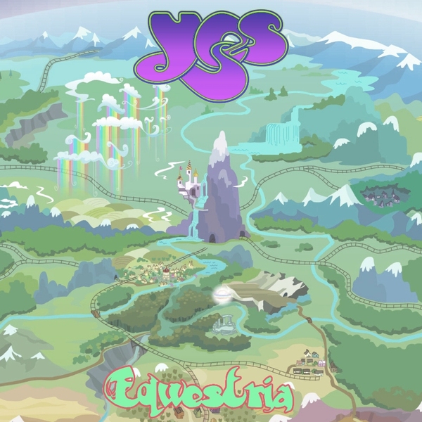 Size: 808x808 | Tagged: artist needed, source needed, useless source url, safe, derpibooru import, album parody, image, jpeg, map of equestria, no pony, roger dean, yes (band)