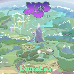 Size: 808x808 | Tagged: artist needed, source needed, useless source url, safe, derpibooru import, album parody, image, jpeg, map of equestria, no pony, roger dean, yes (band)