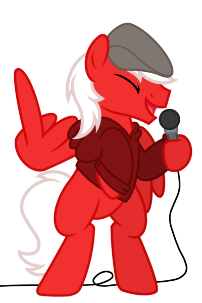 Size: 2400x3600 | Tagged: safe, artist:ponkus, derpibooru import, oc, pegasus, pony, feather fingers, flat cap, hat, image, microphone, middle feather, middle finger, png, simple background, solo, transparent background, vulgar, wing hands, wings