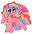 Size: 1942x2084 | Tagged: safe, artist:d0kukiui, derpibooru import, pinkie pie, earth pony, pony, female, image, mare, mouthpiece, open mouth, pansexual, pansexual pride flag, png, pride, pride flag, pride month, raised hoof, raised leg, simple background, solo, unshorn fetlocks, white background