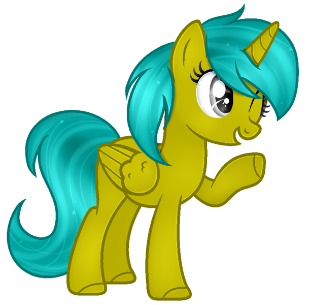 Size: 855x843 | Tagged: safe, artist:angellightyt, derpibooru import, oc, unofficial characters only, alicorn, pony, alicorn oc, base used, eyelashes, female, horn, image, mare, one eye closed, png, raised hoof, simple background, smiling, solo, transparent background, wings, wink