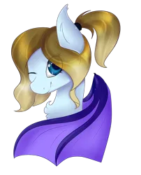 Size: 885x1097 | Tagged: safe, artist:angellightyt, derpibooru import, oc, unofficial characters only, bat pony, pony, bat pony oc, bat wings, chest fluff, eye clipping through hair, female, image, mare, png, simple background, smiling, solo, transparent background, wings