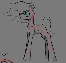 Size: 864x822 | Tagged: safe, artist:cotarsis, derpibooru import, oc, earth pony, pony, image, png, sketch, solo