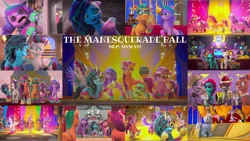 Size: 1974x1110 | Tagged: safe, derpibooru import, edit, edited screencap, editor:quoterific, screencap, hitch trailblazer, izzy moonbow, pipp petals, queen haven, rocky riff, sparky sparkeroni, sunny starscout, zipp storm, g5, my little pony: make your mark, spoiler:my little pony: make your mark, spoiler:my little pony: make your mark chapter 4, spoiler:myms04e05, alphabittle blossomforth, image, jazz has no ears, jazz hooves, mane five (g5), misty brightdawn, my little pony: make your mark chapter 4, no ears, png, the manesquerade ball