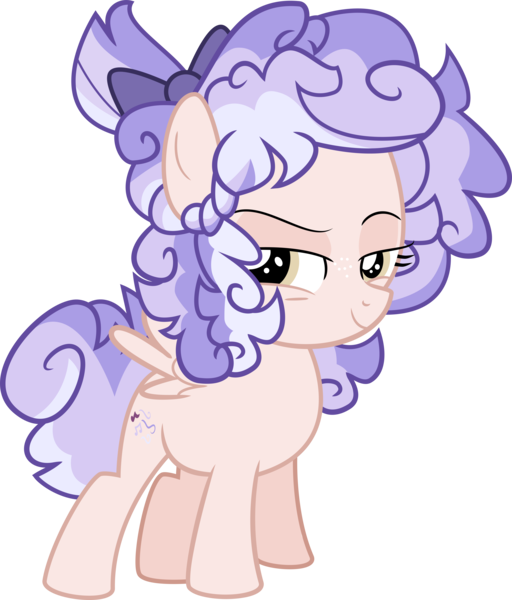 Size: 7140x8365 | Tagged: safe, artist:shootingstarsentry, derpibooru import, oc, oc:delilah lily, pegasus, pony, absurd resolution, bow, female, filly, foal, hair bow, image, magical lesbian spawn, offspring, parent:cozy glow, parent:lily longsocks, png, simple background, solo, transparent background