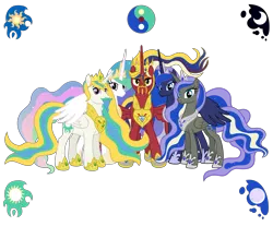 Size: 8545x7068 | Tagged: source needed, safe, alternate version, anonymous artist, derpibooru import, princess celestia, princess luna, oc, oc:crown prince zenith sunshine, oc:crown princess perigee moonshine, oc:king equus, alicorn, pony, absurd resolution, alicorn oc, aunt, aunt and nephew, aunt and niece, beard, brother, brother and sister, cousins, crown, crown prince, crown princess, cutie mark, description is relevant, ethereal mane, ethereal tail, eyebrows, eyelashes, eyeshadow, facial hair, family, father, father and child, father and daughter, father and mother, father and son, female, g4, goatee, half-brother, half-cousins, half-siblings, half-sister, happy, hoof shoes, horn, image, jewelry, looking, looking at you, looking back, looking back at you, makeup, male, mare, mare of the moon, mother, mother and child, mother and daughter, mother and father, mother and son, moustache, nostrils, offspring, parent and child, parent:king equus, parent:princess celestia, parent:princess luna, parents:canon x oc, parents:celequus, parents:equuna, png, pony oc, prince, princess, product of incest, regalia, royal sisters, royalty, show accurate, siblings, simple background, sister, sisters, smiling, stallion, stallion of the sun, story included, tail, transparent background, vector, wall of tags, wings