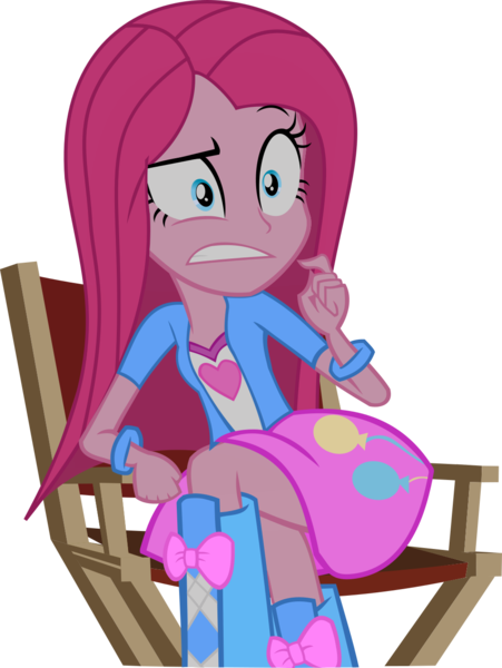 Size: 1011x1346 | Tagged: safe, artist:retroponybro, derpibooru import, pinkie pie, equestria girls, base used, chair, female, full body, image, pinkamena diane pie, png, simple background, sitting, solo, transparent background, vector