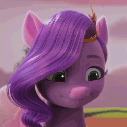 Size: 800x800 | Tagged: safe, derpibooru import, screencap, pipp petals, pegasus, pony, g5, my little pony: make your mark, spoiler:my little pony: make your mark chapter 4, spoiler:myms04e02, animated, cropped, ear twitch, female, gif, i watch it for the ears, image, mare, my little pony: make your mark chapter 4, top remodel