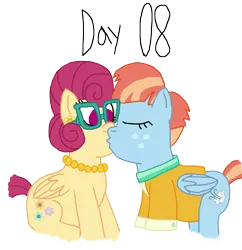 Size: 3000x3096 | Tagged: safe, artist:ktd1993, derpibooru import, posey shy, windy whistles, female, image, infidelity, kissing, lesbian, png, shipping, windyshy