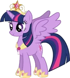 Size: 4796x5285 | Tagged: safe, derpibooru import, editor:incredibubbleirishguy, twilight sparkle, twilight sparkle (alicorn), alicorn, magical mystery cure, crown, element of magic, hoof shoes, image, jewelry, magical mystery cure tenth anniversary, needs more jpeg, needs more png, png, princess shoes, regalia, spread wings, wings