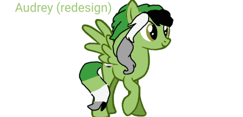 Size: 851x410 | Tagged: safe, derpibooru import, oc, oc:audrey, unofficial characters only, pegasus, pony, base used, green coat, green eyes, image, multicolored hair, multicolored tail, png, pride, simple background, smiling, solo, tail, text, white background