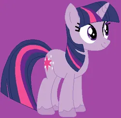 Size: 369x359 | Tagged: safe, artist:jadeharmony, artist:mak2020, derpibooru import, twilight sparkle, pony, unicorn, base used, female, image, mare, png, purple background, simple background, solo, unicorn twilight, unshorn fetlocks