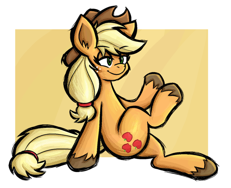 Size: 1400x1142 | Tagged: safe, artist:daze, derpibooru import, applejack, earth pony, pony, female, image, mare, png, simple background, solo, transparent background