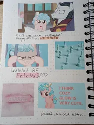 Size: 1623x2160 | Tagged: safe, derpibooru import, chancellor neighsay, cozy glow, cyrillic, image, irl, jpeg, notebook, photo, russian