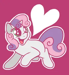 Size: 2912x3164 | Tagged: safe, artist:doodledonutart, derpibooru import, sweetie belle, pony, unicorn, atg 2023, blank flank, cute, diasweetes, female, filly, foal, heart, image, newbie artist training grounds, open mouth, png, solo