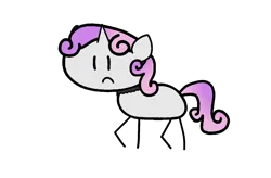 Size: 1420x934 | Tagged: safe, artist:mystery shore, derpibooru import, sweetie belle, pony, unicorn, choker, female, filly, foal, image, in a nutshell, in a nutshell but mirror version, lace, mare, mirror universe, png, simple background, solo, stick pony, transparent background