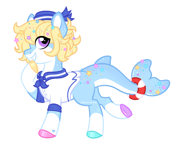 Size: 2400x1968 | Tagged: safe, artist:pink-pone, derpibooru import, oc, oc:jelly bean, dolphin, dolphin pony, original species, clothes, image, male, png, sailor uniform, simple background, solo, transparent background, uniform