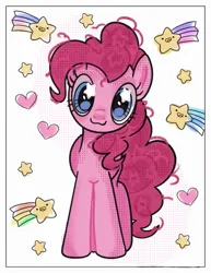 Size: 791x1024 | Tagged: safe, artist:stanleyiffer, derpibooru import, pinkie pie, earth pony, pony, image, jpeg, looking at you, smiling, solo
