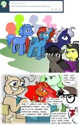 Size: 800x1276 | Tagged: safe, artist:owlor, derpibooru import, mayor mare, raven, oc, oc:merriweather, oc:romancedy, oc:shai ni, pony, from the desk of mayor mare, image, png