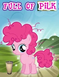 Size: 576x745 | Tagged: safe, derpibooru import, edit, pinkie pie, earth pony, pony, cropped, female, filly, filly pinkie pie, foal, gameloft, image, jpeg, mare, meme, my little pony: magic princess, pilk, solo, wow! glimmer, younger