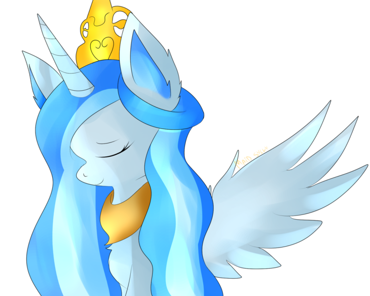 Size: 1280x1024 | Tagged: safe, artist:schnixer, derpibooru import, oc, oc:princess argenta, ponified, alicorn, pony, argentina, eyes closed, female, image, jewelry, mare, nation ponies, png, regalia, simple background, solo, transparent background
