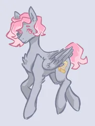 Size: 2150x2847 | Tagged: safe, derpibooru import, oc, oc:cherry rose, pegasus, full body, image, long ears, neutral, png, short hair, simple background, solo