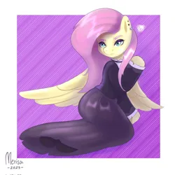 Size: 900x900 | Tagged: safe, artist:merisa, derpibooru import, fluttershy, pegasus, emo, emo fluttershy, fanart, image, png