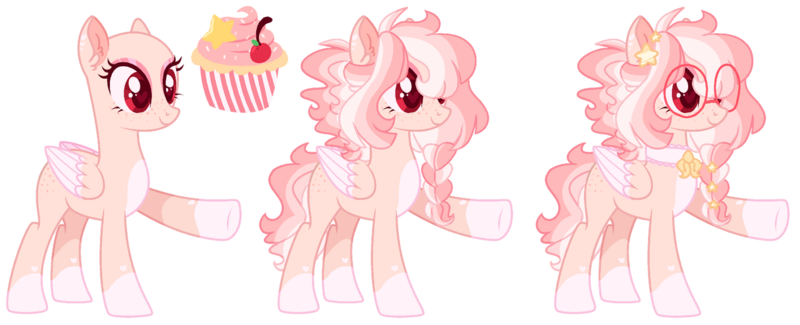 Size: 1280x520 | Tagged: safe, artist:sundayv4x, derpibooru import, oc, oc:vanilla cherry pie, pegasus, pony, female, glasses, image, mare, png, simple background, solo, transparent background