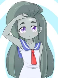 Size: 1668x2224 | Tagged: safe, alternate version, artist:batipin, derpibooru import, marble pie, human, equestria girls, armpits, equestria girls-ified, image, png, solo