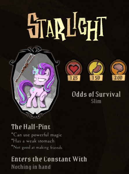 Size: 1941x2617 | Tagged: safe, artist:weiling, derpibooru import, starlight glimmer, pony, unicorn, cute, don't starve, image, magic, night, png, simple background, solo, standing, tree